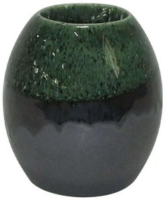 Κηροπήγιο Ρεσώ 003-223-094 10,5x10,5x11,5cm Grey-Green Κεραμικό