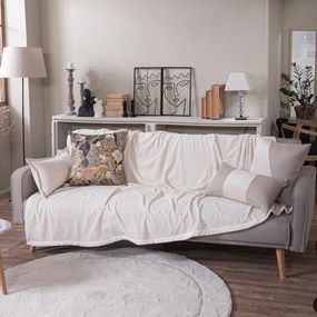 Ριχτάρια Flexy 01 (Σετ 2τμχ) Ecru Teoran Σετ Ριχτάρια 160x270cm Πολυέστερ