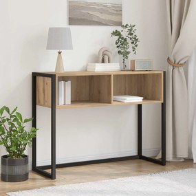 vidaXL End Table Καρυδιά Χειροποίητης Εργασίας 100 x 36 x 75 εκ.
