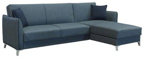 Corner Sofa with Storage Space Torino Fylliana Blue 260*150*90 cm