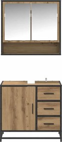 vidaXL Σετ Επίπλων Μπάνιου 2 pcs Artisan Oak Επεξεργασμένο ξύλο