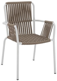 ΠΟΛΥΘΡΟΝΑ ΑΛΟΥΜΙΝΙΟΥ ΛΕΥΚΗ ΜΕ ΠΛΑΤΥ ΣΧΟΙΝΙ ΚΑΠΟΥΤΣΙΝΟ HM5784.01 56x58x85 εκ.