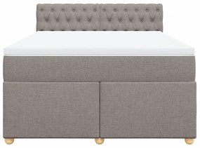 ΚΡΕΒΑΤΙ BOXSPRING ΜΕ ΣΤΡΩΜΑ TAUPE 160X200 ΕΚ. ΥΦΑΣΜΑΤΙΝΟ 3286742