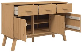 vidaXL Μπουφές OLDEN Καφέ 114 x 43 x 73,5 εκ. από Μασίφ Ξύλο Πεύκου