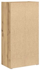 Βιβλιοθήκη Αρτισιανή Δρυς 40x24x77 εκ. Επεξ. Ξύλο - Καφέ