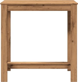 vidaXL Τραπέζι Μπαρ Αρτισιανή Δρυς 102x50x103,5 εκ. Επεξ. Ξύλο