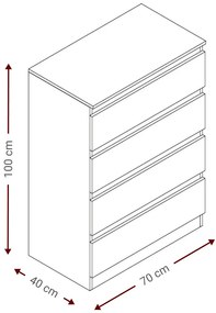 Συρταριέρα Juniper 4S-Fusiko