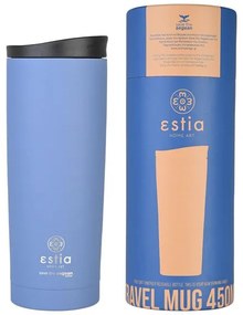 Estia Θερμός - Ποτήρι Για Καφέ Travel Mug Save The Aegean 500ml Denim Blue 01-20323