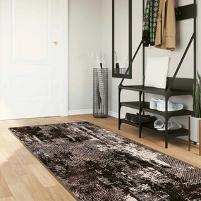 vidaXL Χαλί Runner MARSA Μαύρο και Λευκό 80 x 350 εκ.