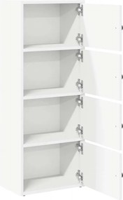 vidaXL Βιβλιοθήκη Λευκή 40x24x102 εκ. από Επεξεργασμένο Ξύλο
