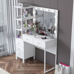 Τουαλέτα Μακιγιάζ Λευκό BRULE 110x40x141.8