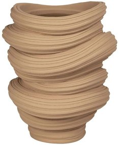 Βάζο Irregular 029927 27x25x33cm Beige Πολυρεσίνη