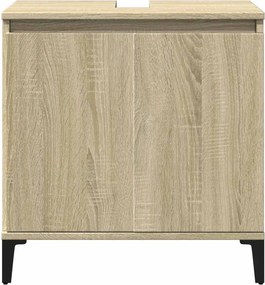 vidaXL Ντουλάπι Νιπτήρα Sonoma Δρυς 58x33x60 εκ. Επεξεργασμένο Ξύλο