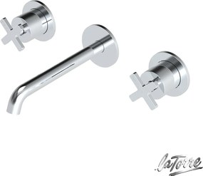 La Torre Elle Cross Chrome 38118 – Εντοιχιζόμενη μπαταρία νιπτήρα