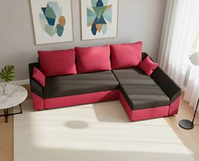 Γωνιακός καναπές Eibar-Mauro-kokkino