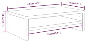 VidaXL Βάση Οθόνης Γκρι Sonoma 42 x 24 x 13 εκ. από Επεξεργασμένο Ξύλο