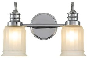 Απλίκα Φωτιστικό Μπάνιου 2xG9 IP44 Swell Elstead Lighting QZ-SWELL2-PC-BATH Χρώμιο