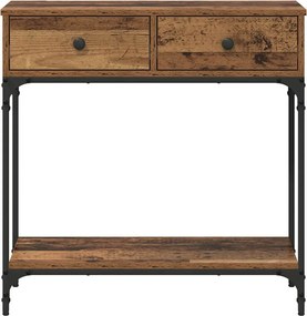 vidaXL Τραπέζι κονσόλας Παλαιό ξύλο 75 x 34,5 x 75 εκ