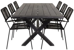 Σετ Τραπέζι και καρέκλες Dallas 2872, Ξύλο, Σχοινί, Ξύλο: Ακακία | Epipla1.gr