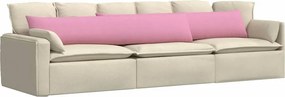 vidaXL Μαξιλάρι Καναπέ 2 pcs Ροζ 200 x 40 εκ. ύφασμα