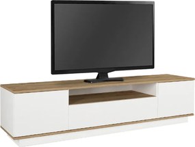 Έπιπλο τηλεόρασης Fedya λευκό-sapphire oak 180x45x44εκ