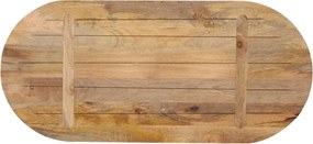 vidaXL Επιφάνεια Τραπεζιού Οβάλ 80x40x2,5 εκ. Μασίφ Ξύλο Μάνγκο