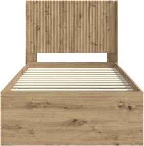 vidaXL Καλάθι με αποθήκη και κεφαλάρι Artisan Δρυς 90 x 200 cm
