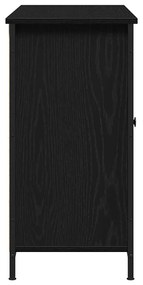 vidaXL Πλαϊνό γραφείο Μαύρη δρυς 100 x 35 x 70 εκ. Επεξεργασμένο ξύλο