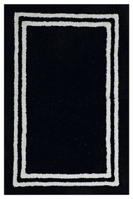 Πατάκι Μπάνιου Philip 30 Black Kentia 70Χ110 70x110cm 100% Βαμβάκι
