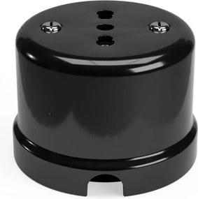 Πρίζα Ιταλική Πορσελάνης Μαύρο