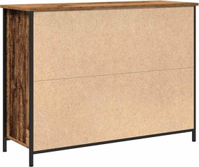 vidaXL Πλαϊνό γραφείο Παλιό ξύλο 100 x 35 x 75 εκ.
