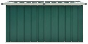 vidaXL Μπαούλο Αποθήκευσης Κήπου Πράσινο 129 x 67 x 65 εκ.