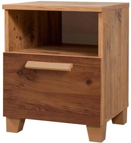Κομοδίνο Leva Alfa 863SPH3513 45x40x52cm Pine-Brown
