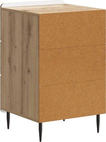 vidaXL Κομοδίνο Artisan Δρυς 43x 41 x 68 εκ Επεξεργασμένο Ξύλο