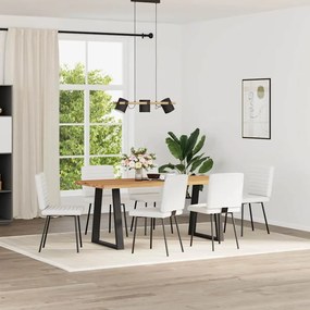 vidaXL Καρέκλες Τραπεζαρίας 6 τεμ. Λευκές από Δερματίνη