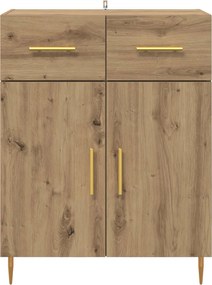 vidaXL Πλαϊνό γραφείο Artisan Oak 69,5 x 34 x 90 εκ.