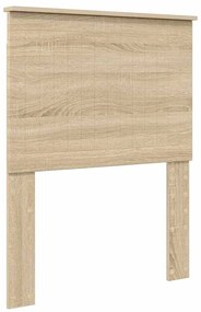 vidaXL Κεφαλάρι με κεφαλάρι Δρύς Sonoma 75 cm Επεξεργασμένο ξύλο