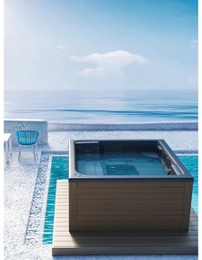 Μπανιέρα Υδρομασάζ Ακρυλική 195x165cm 4 Ατόμων 750lt Sanitec Spa Riviera