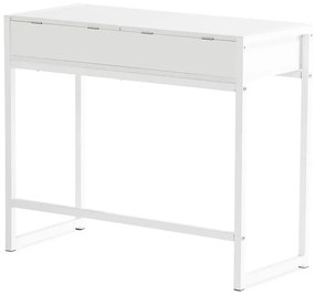Τουαλέτα Springfield 125, Άσπρο, Καθρέφτης, 75x90x40cm