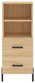 vidaXL Μπουφές Sonoma δρυς 34,5 x 34 x 180 εκ. από Επεξεργασμένο Ξύλο