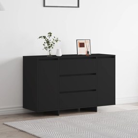 vidaXL Μπουφές Μαύρος 120x41x75 εκ. Επεξεργασμένο ξύλο