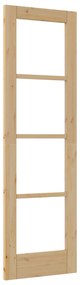 vidaXL Εσωτερική Πόρτα με Γυαλί "ORKDAL" 61x198,5x4 cm Στερεό Ξύλο Πεύκου