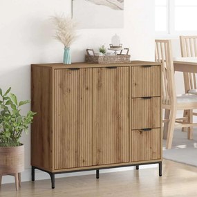 vidaXL Πλαϊνό γραφείο Artisan Oak 89,5 x 33 x 82 εκ.