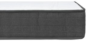 ΚΡΕΒΑΤΙ BOXSPRING ΣΚΟΥΡΟ ΓΚΡΙ 160 X 200 ΕΚ. ΥΦΑΣΜΑΤΙΝΟ 3054795