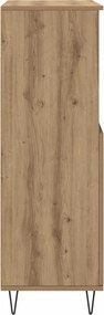 vidaXL Highboard Καφέ 60 x 36 x 110 εκ. Επεξεργασμένο ξύλο