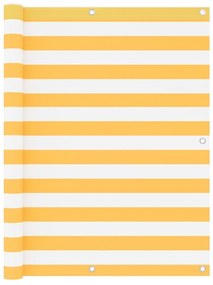 Διαχωριστικό Βεράντας Λευκό/Κίτρινο 120 x 300 εκ. Ύφασμα Oxford - Πολύχρωμο
