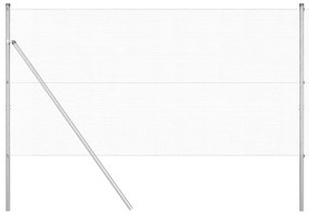 vidaXL Στύλος Περιφράξεων Ασημί 10 x 1,2 μ (12 x 12 χιλ. πλέγμα)