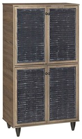 Παπουτσοθήκη Ronan 249-000016 70,5x35x122cm Walnut Particle Board