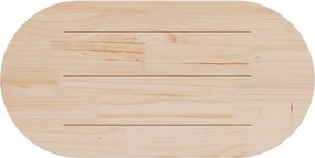 vidaXL Επιφάνεια Τραπεζιού Οβάλ 100x50x2,5 εκ. από Μασίφ Ξύλο Πεύκου