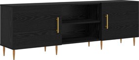 vidaXL Ντουλάπι TV 150 x 30 x 50 cm Μαύρη δρυς Επεξεργασμένο ξύλο